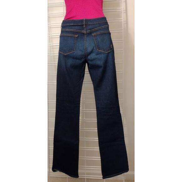 CJ by Cookie Johnson Dark Bootcut Jeans, Mid Rise, Sz 26, 33" Inseam - Picture 3 of 7